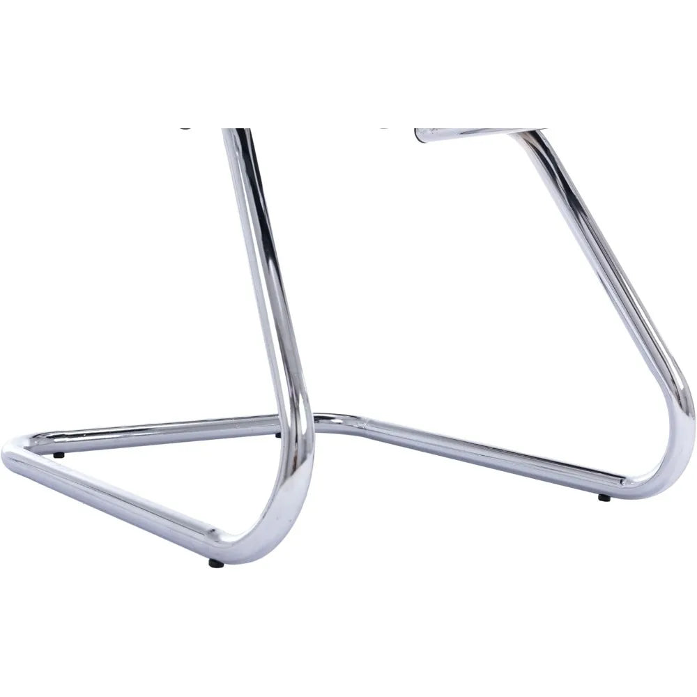 Huanzhuang 4 Office Guest Chairs Rhombic Grid Back Base