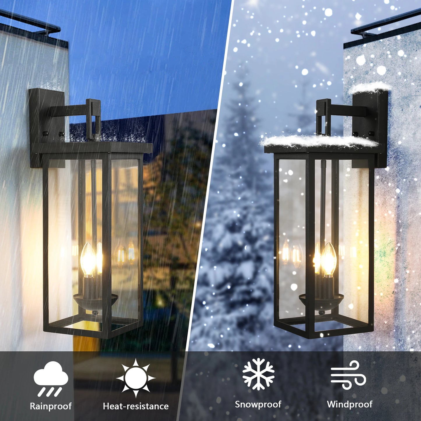 ARLGSITE Outdoor Wall Lantern Dusk to Dawn Sensor Weatherproof