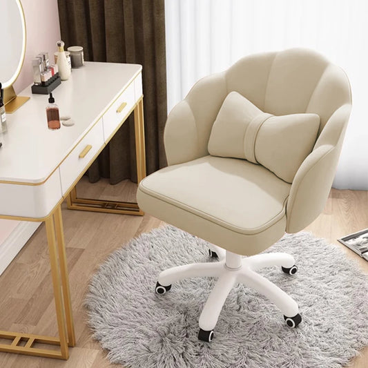 WXJHL Velvet Butterfly Desk Chair With Bow Cushion Office
