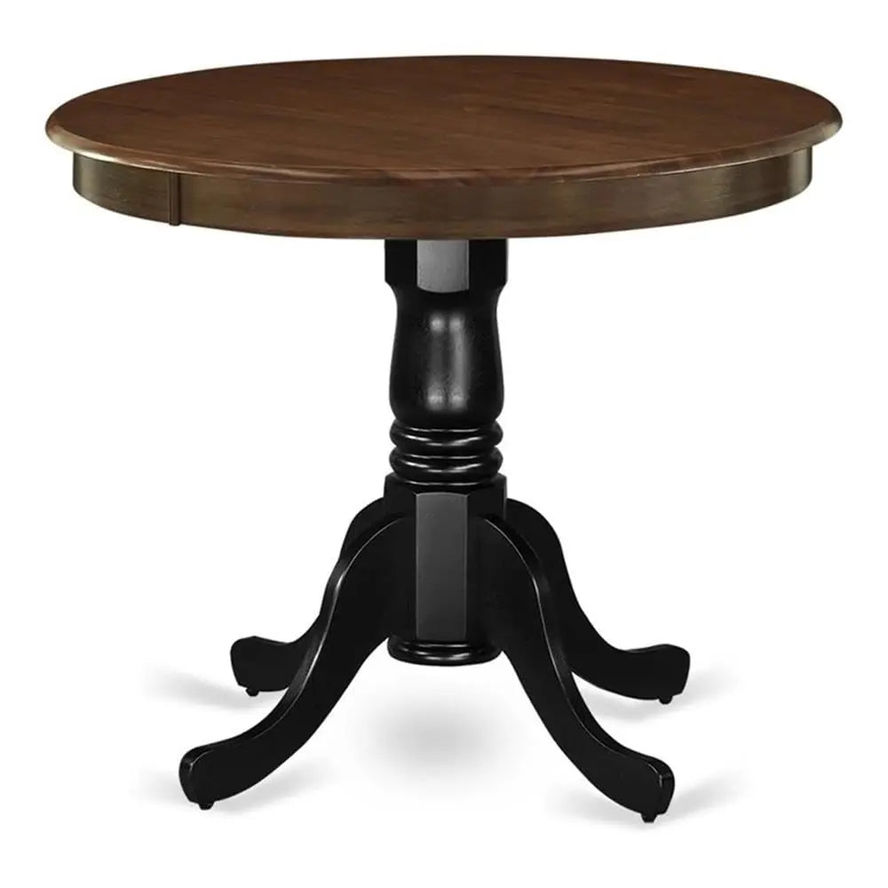 Antique Round Rubber Wood Dining Table