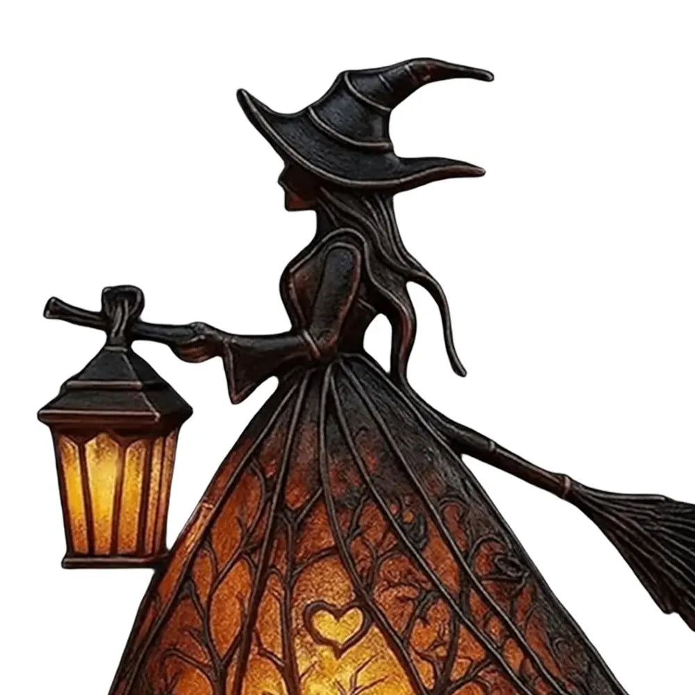 Alloet Gothic Witch Night Light Statue For Bedroom Decor