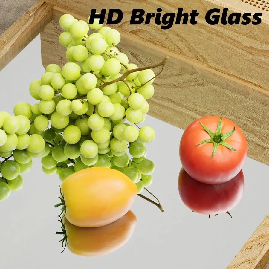 Mirror with Hooks, 30x18 Inch Boho Wall Mirror with Removable Shelf, Oval Solid Wood Framed, Handmade Rattan Mirror for Entryway