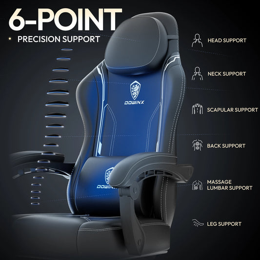 Dowinx Gaming Chair with Pocket Spring Cushion and Lumbar Support
