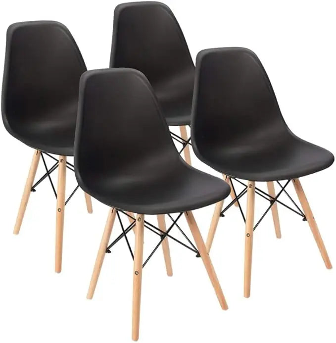 XMSJ Mid Century Modern Plastic Shell Dining Chair Pre Assembled