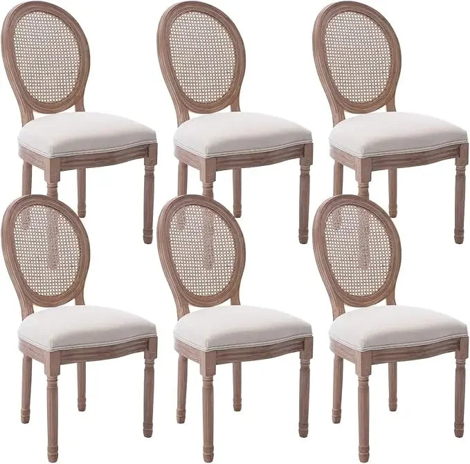 HUANZHUANG French Country Dining Chairs Solid Wood
