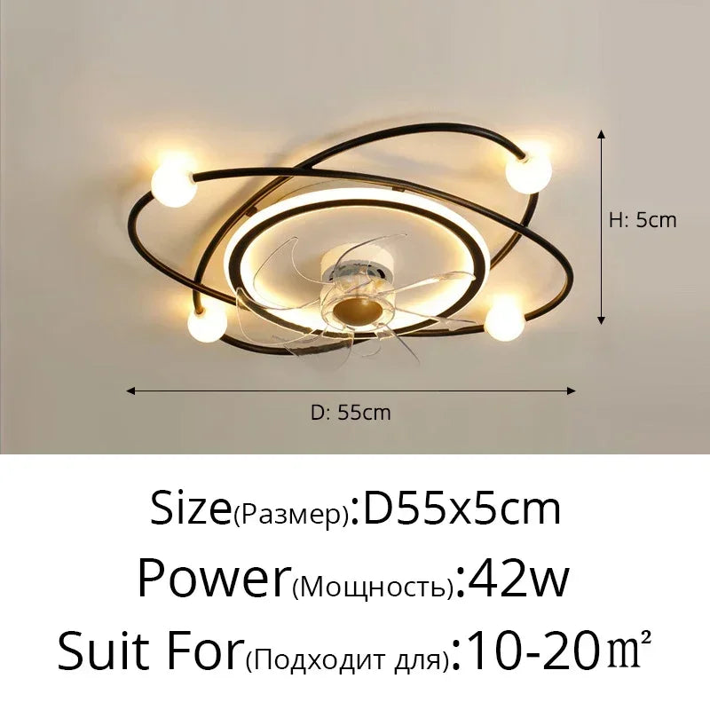 Neet Designs Emporium Invisible Integrated Ceiling Fan Light