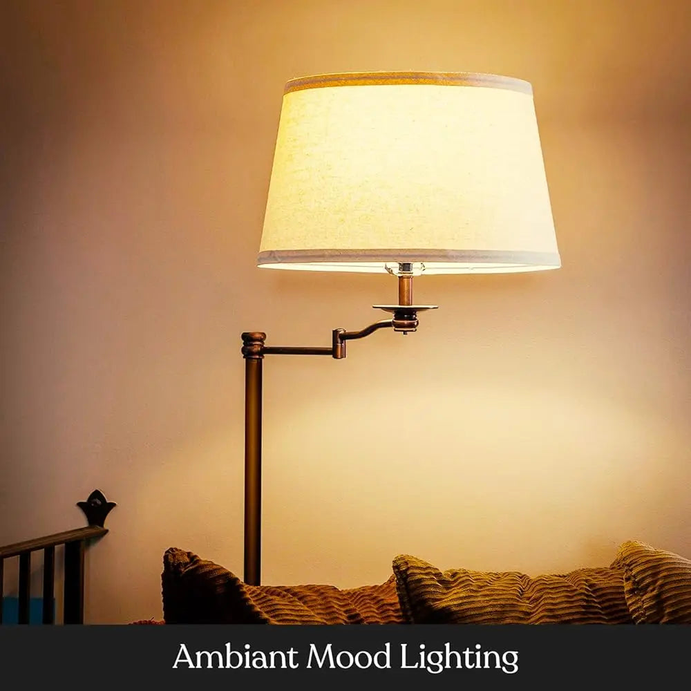 ZUIDID Caden LED Floor Lamp With Swing Arm Living Room