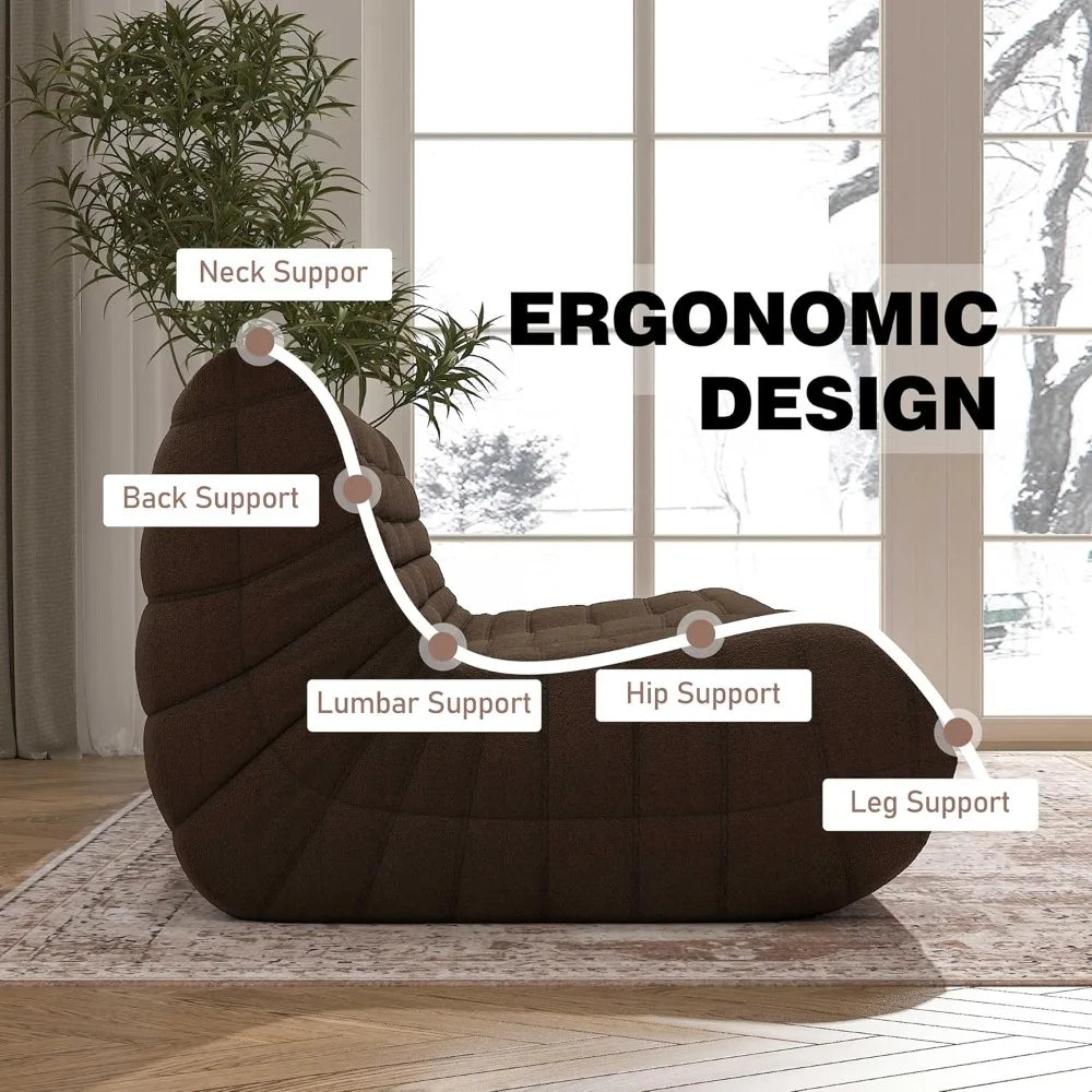 OEING Bean Bag Chair Sofa For Adults High Density Comfort