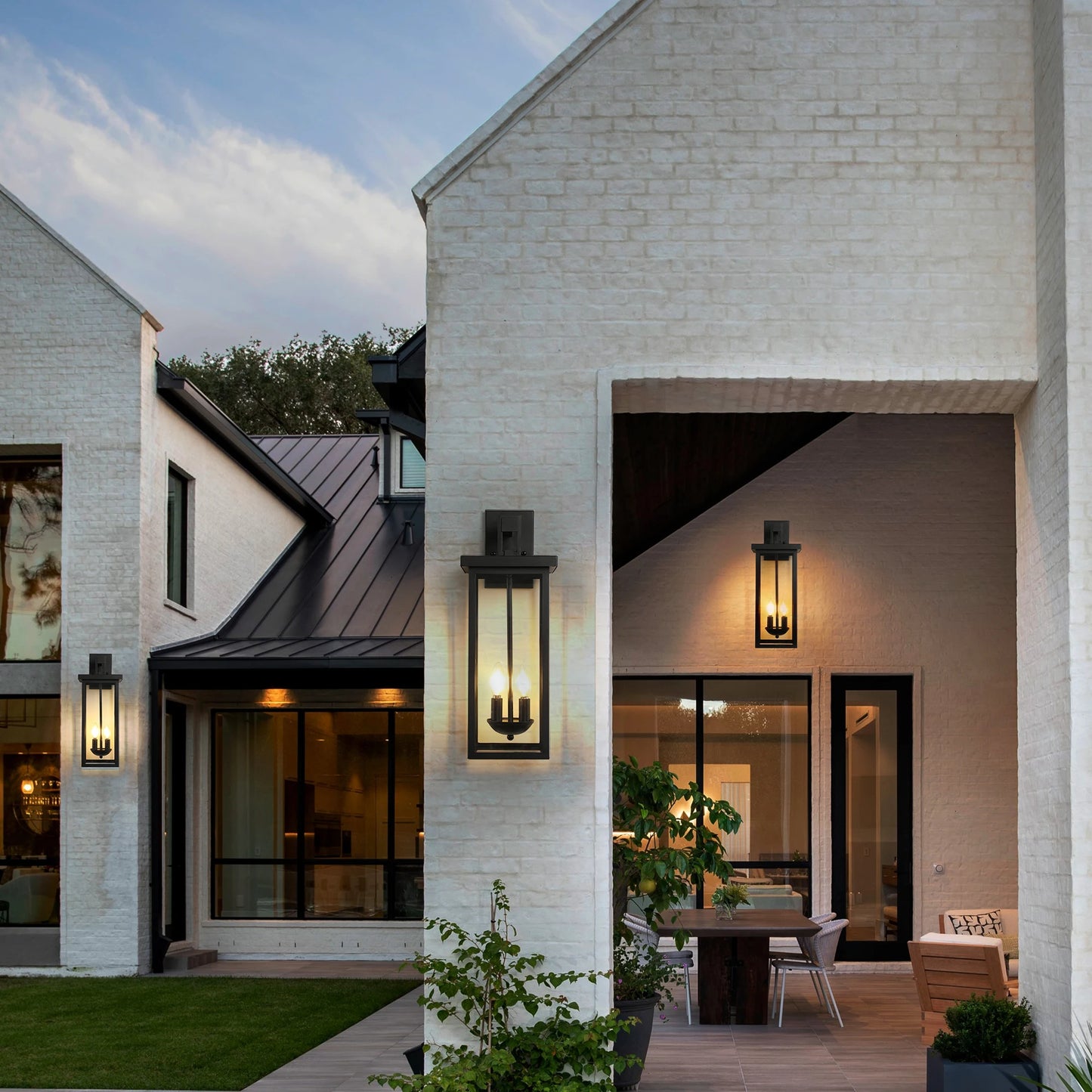 ARLGSITE Outdoor Wall Lantern Dusk to Dawn Sensor Weatherproof