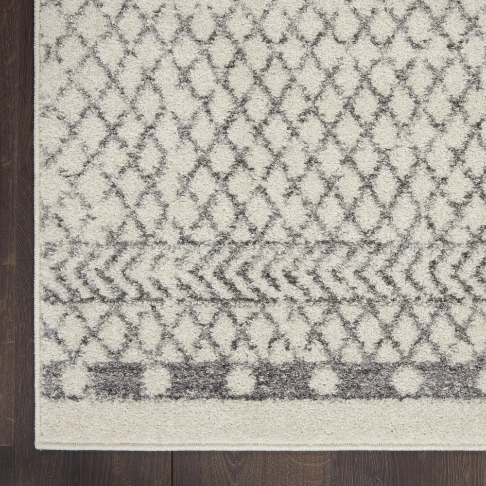 NONECN Transitional Area Rug With Geometric Low Pile Indoor StainResistant