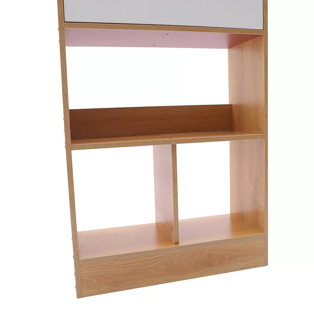 Bymaocar Wood Storage Organizer Bookcase 8 Shelf Cube