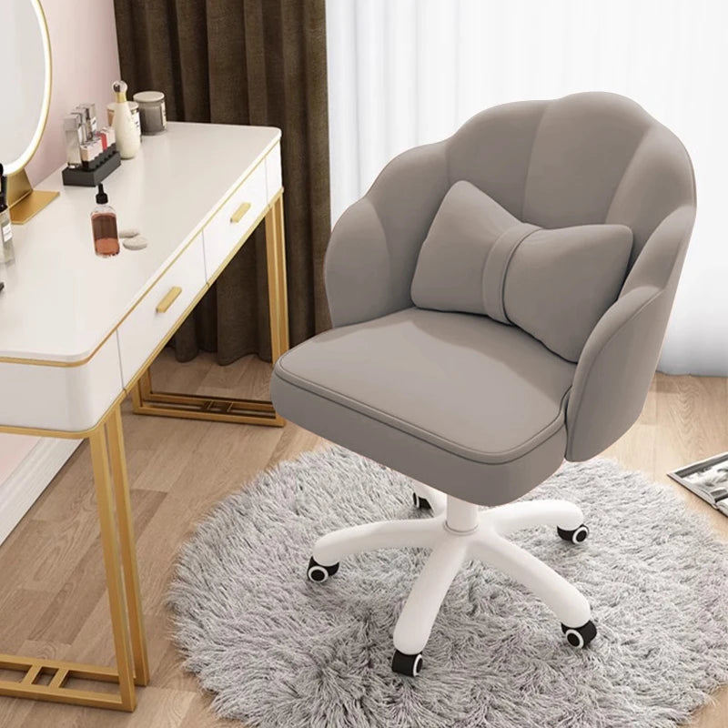 WXJHL Velvet Butterfly Desk Chair With Bow Cushion Office