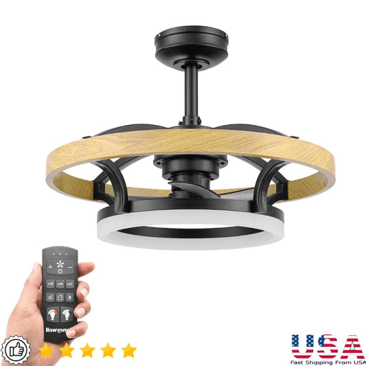 XMSJ Indoor Ceiling Fan Remote Control LED Dimmable Light