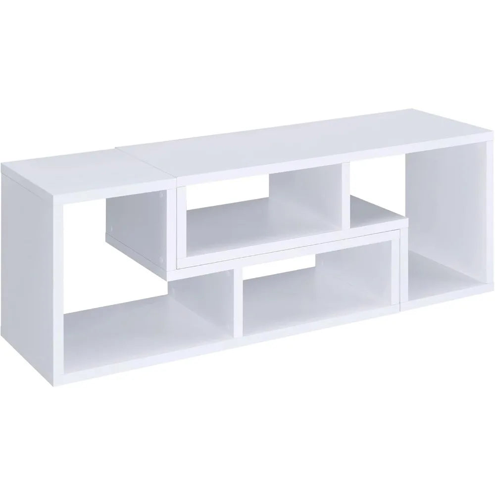 Nirvaer Convertible L Shape Bookcase Five Open Shelves