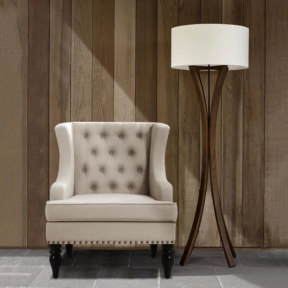 Dafify Modern Upholstered Wingback Armchair Reading Chair
