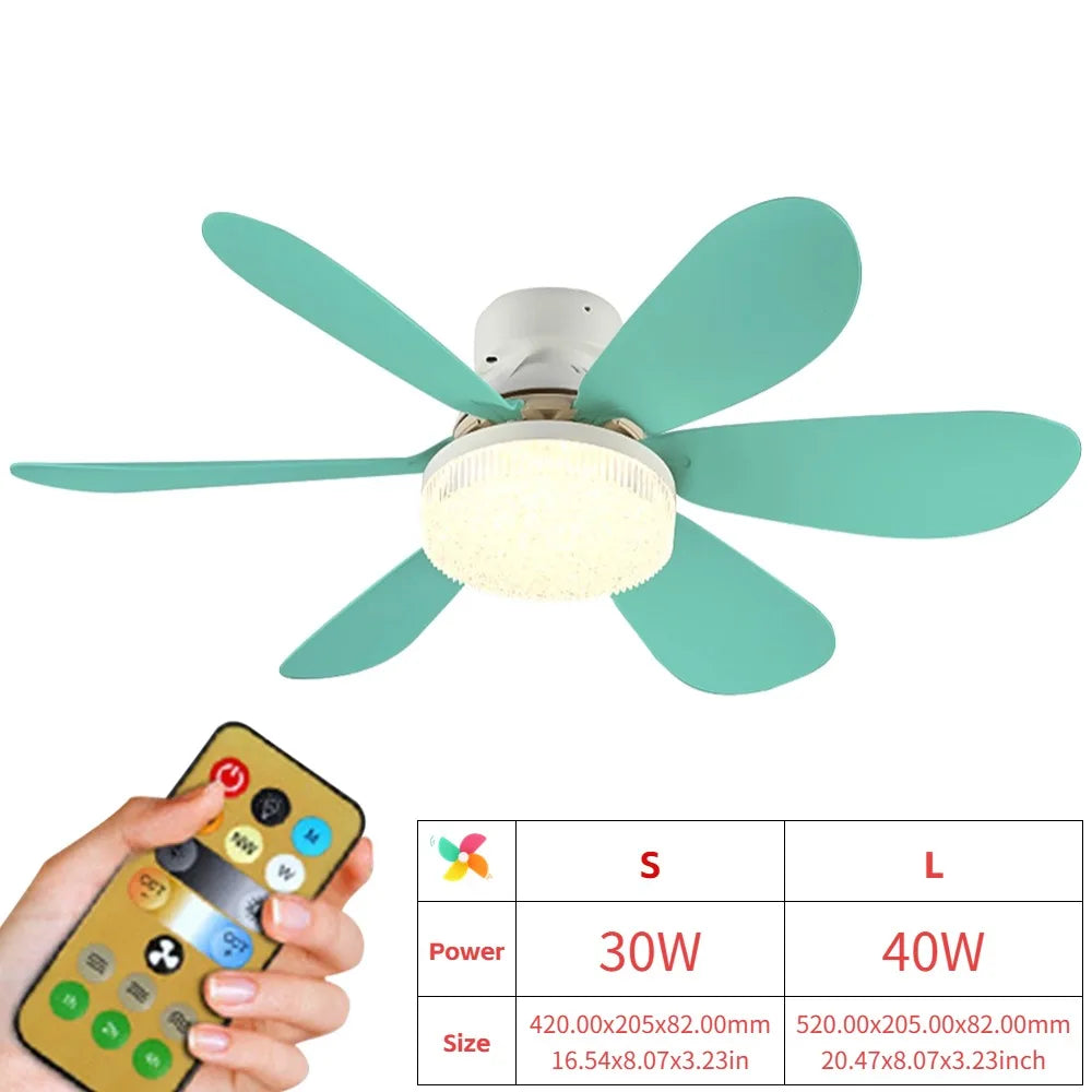 Hign Concerned Ceiling Fan With Remote And LED Light