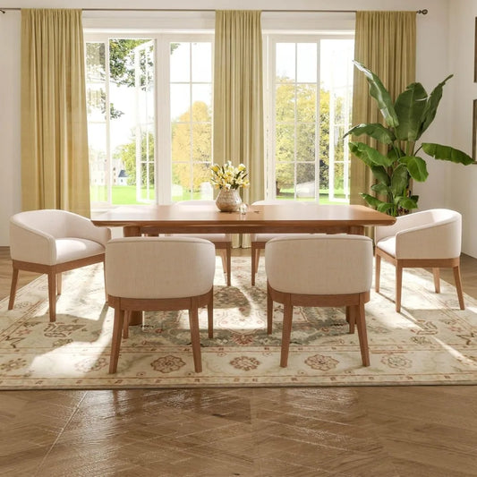 DAFIFY Washon Upholstered Dining Chairs Mid Century Set 4