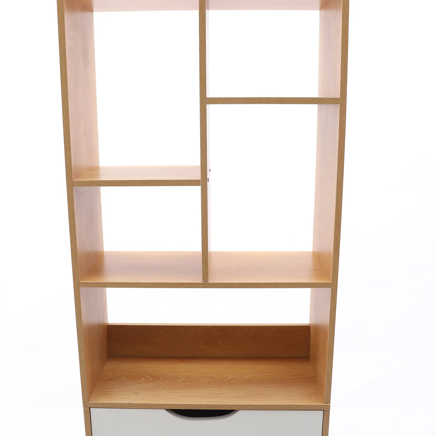 CNCEST Storage Cabinet Bookcase Organizer With Drawer MDF