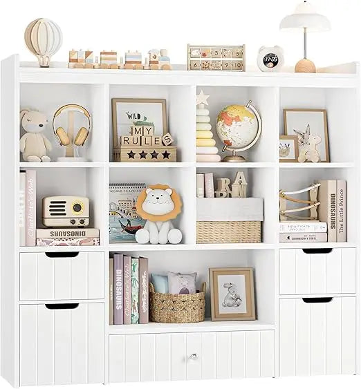 HORSTORS Kids Toy Storage Organizer With Removable Bins