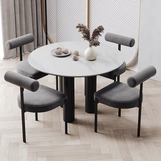 Luxury Modern Fabric Dining Chairs Nordic Home Living Room Furniture