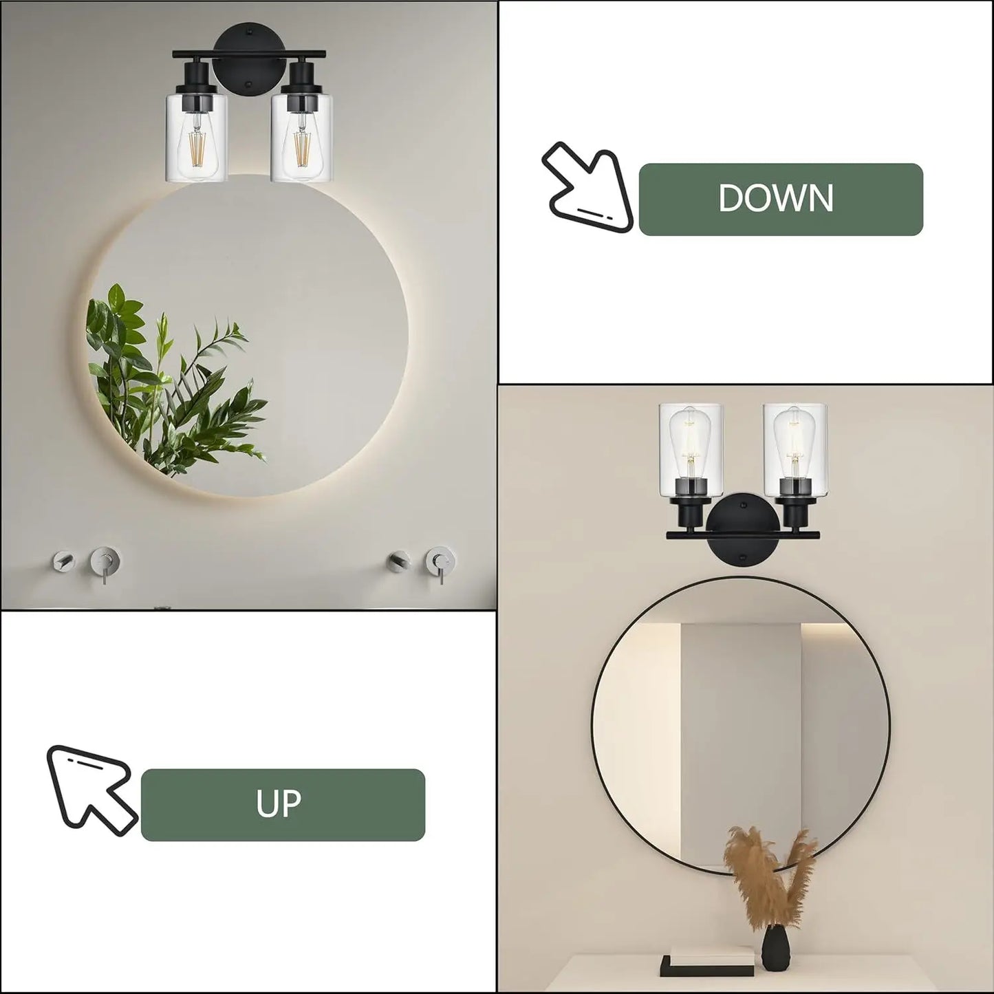 Origin Brushed Nickel Five Light Bathroom Vanity Light