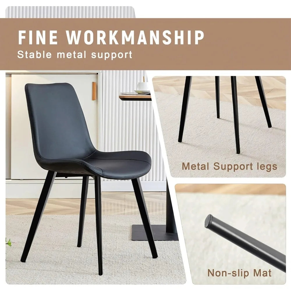 Dafify Round Dining Table Set For Four With Storage