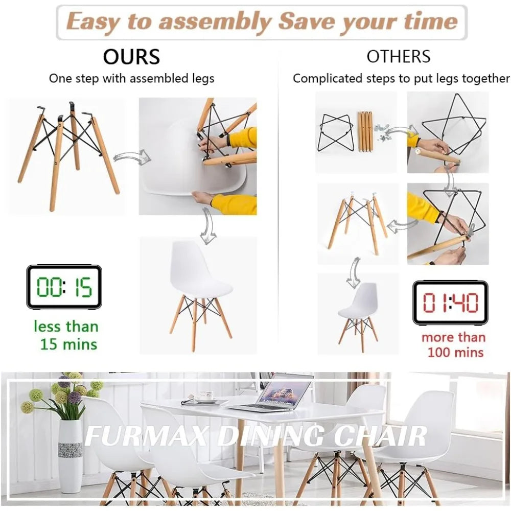 Modern Shell Dining Chair DSW Style Plastic Kitchen