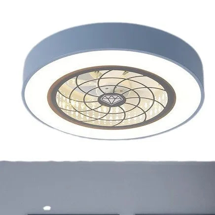 ONEYLTTC Ceiling Fan Lamp With LED Light And Remote Control