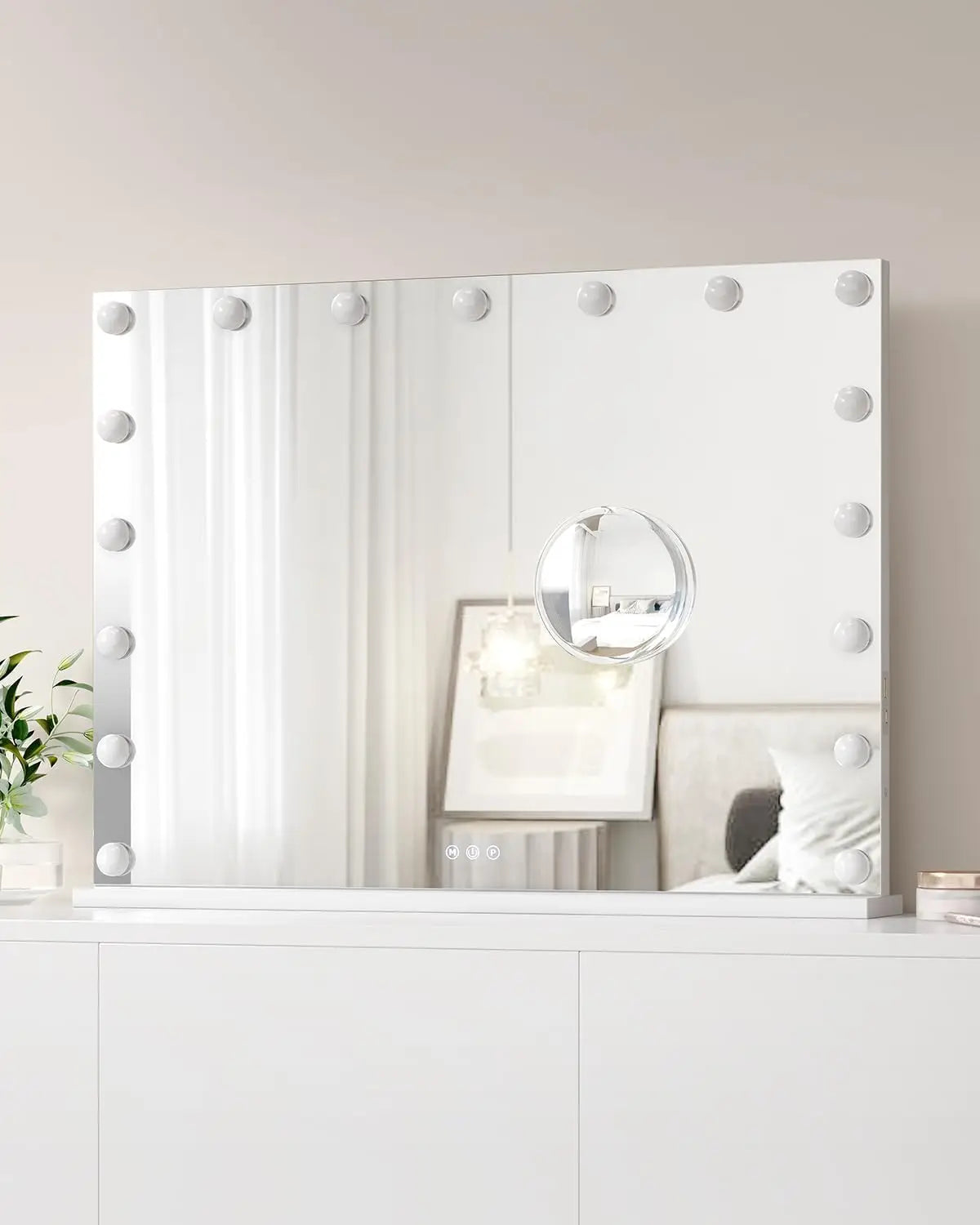 Feature Vanity Mirror With Lights Dimmable Modes 3X