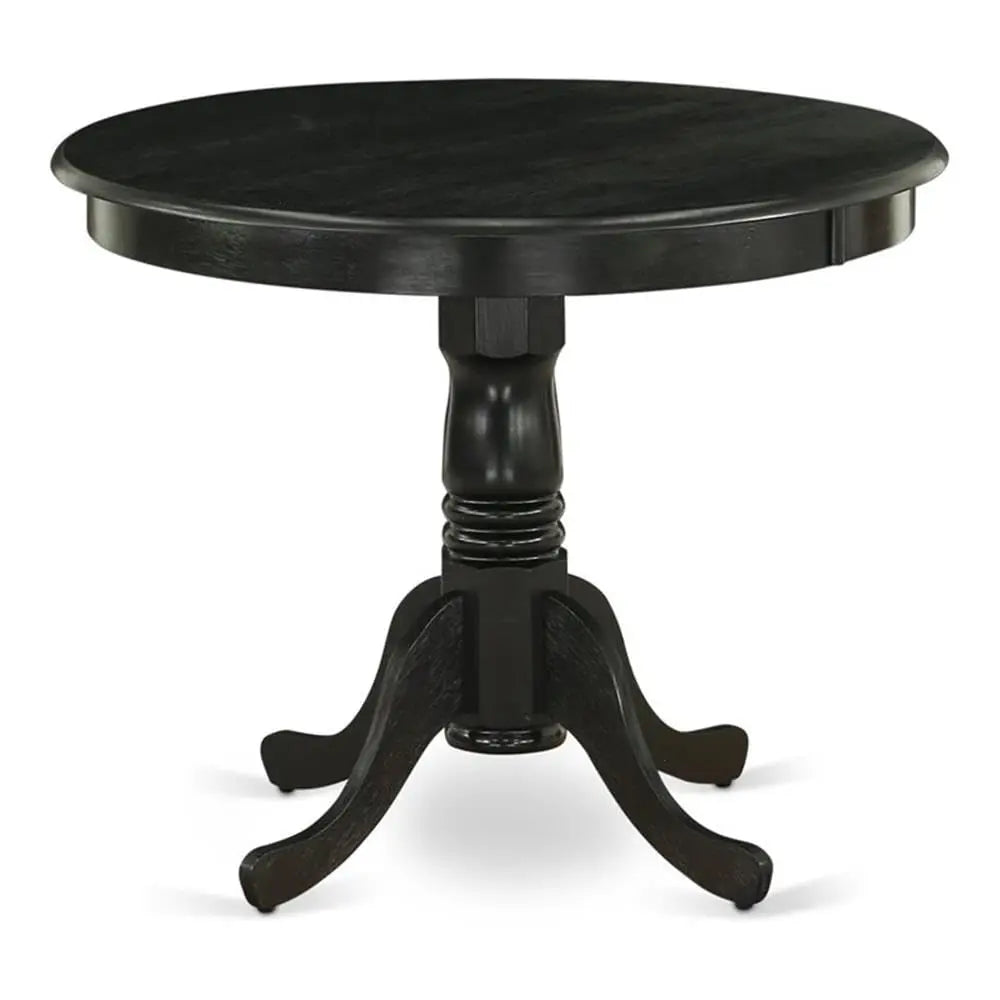 Antique Round Rubber Wood Dining Table