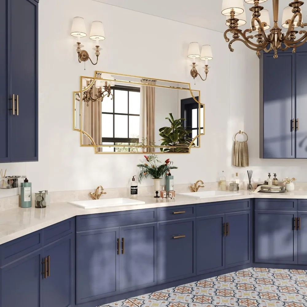 Traditional Beveled Full Length Wall Mirror For Home