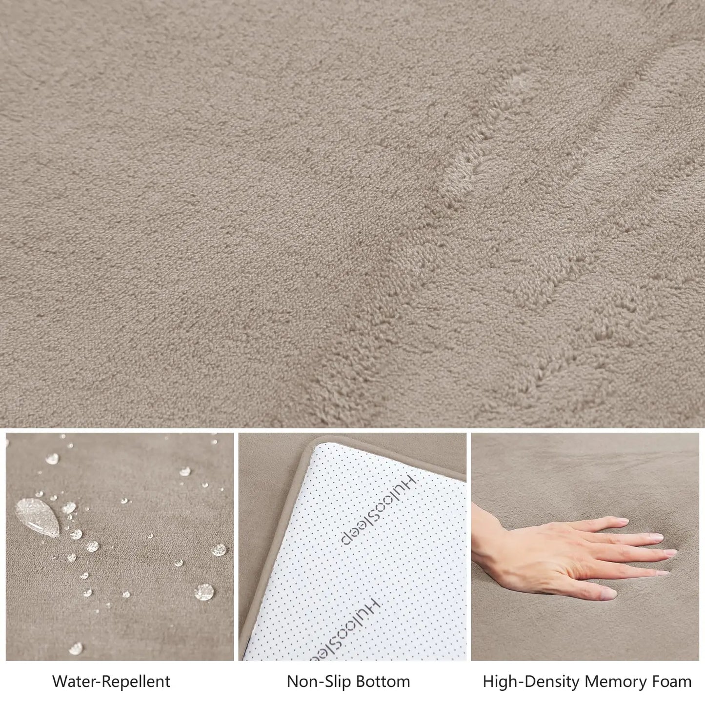 Huloo Sleep Solid Non-Slip Living Room Foam Play Mat Rug