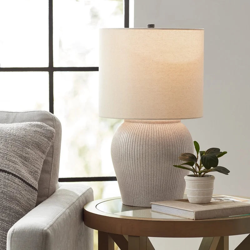 XMSJ Table Lamp With Shade Modern Living Room Decor