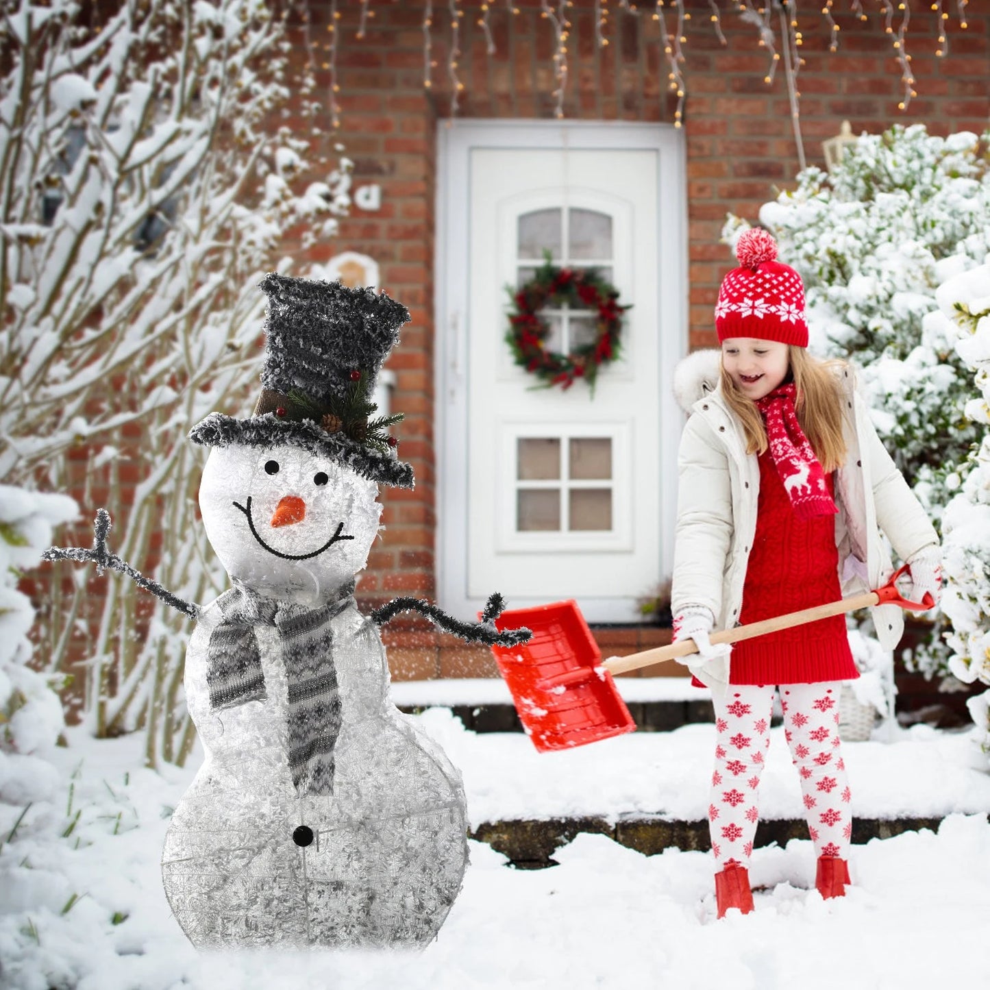 Origin LED Snowman Decoration Battery Operated Garden Light