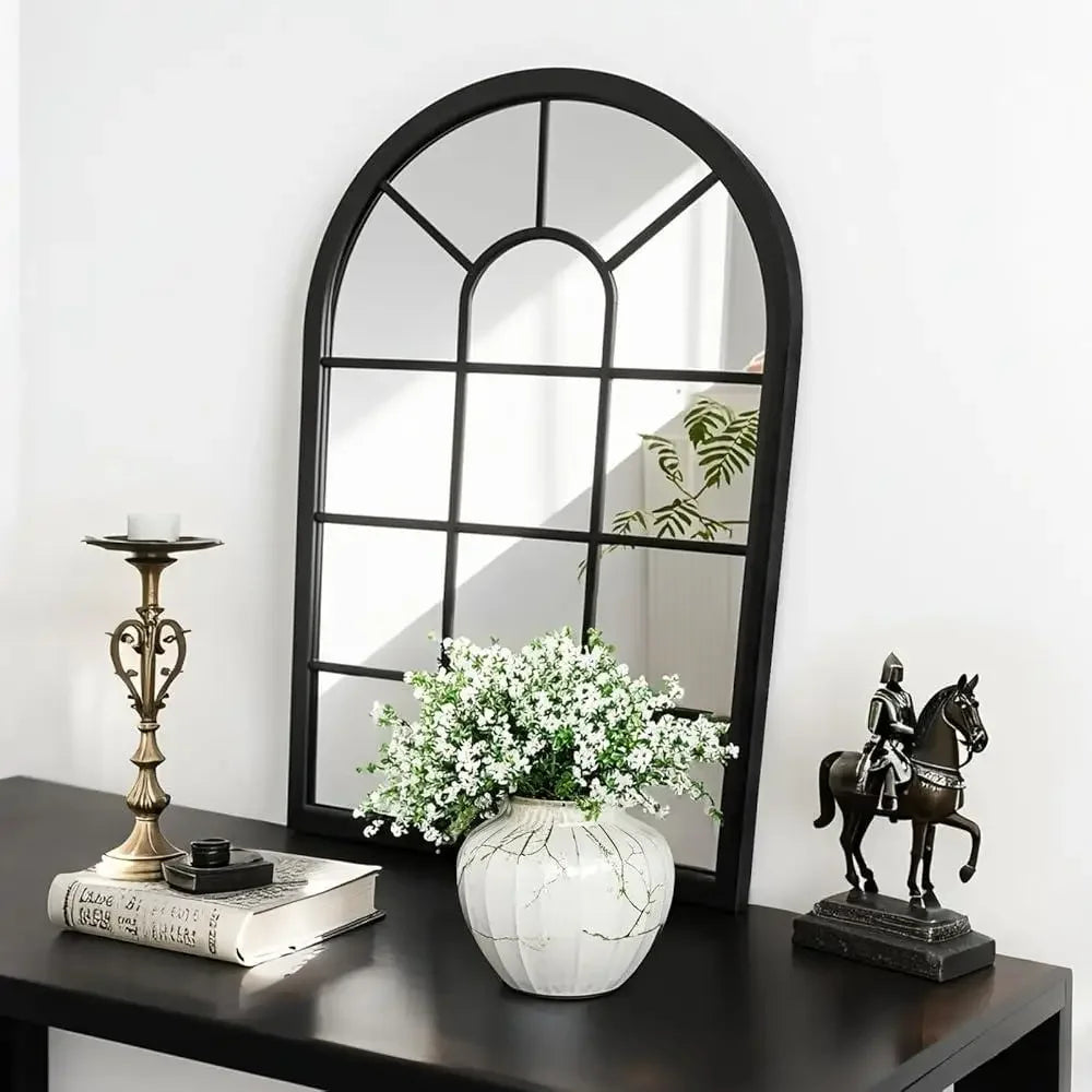 XMSJ Arched Wall Mirror Farmhouse Style Living Room Decor