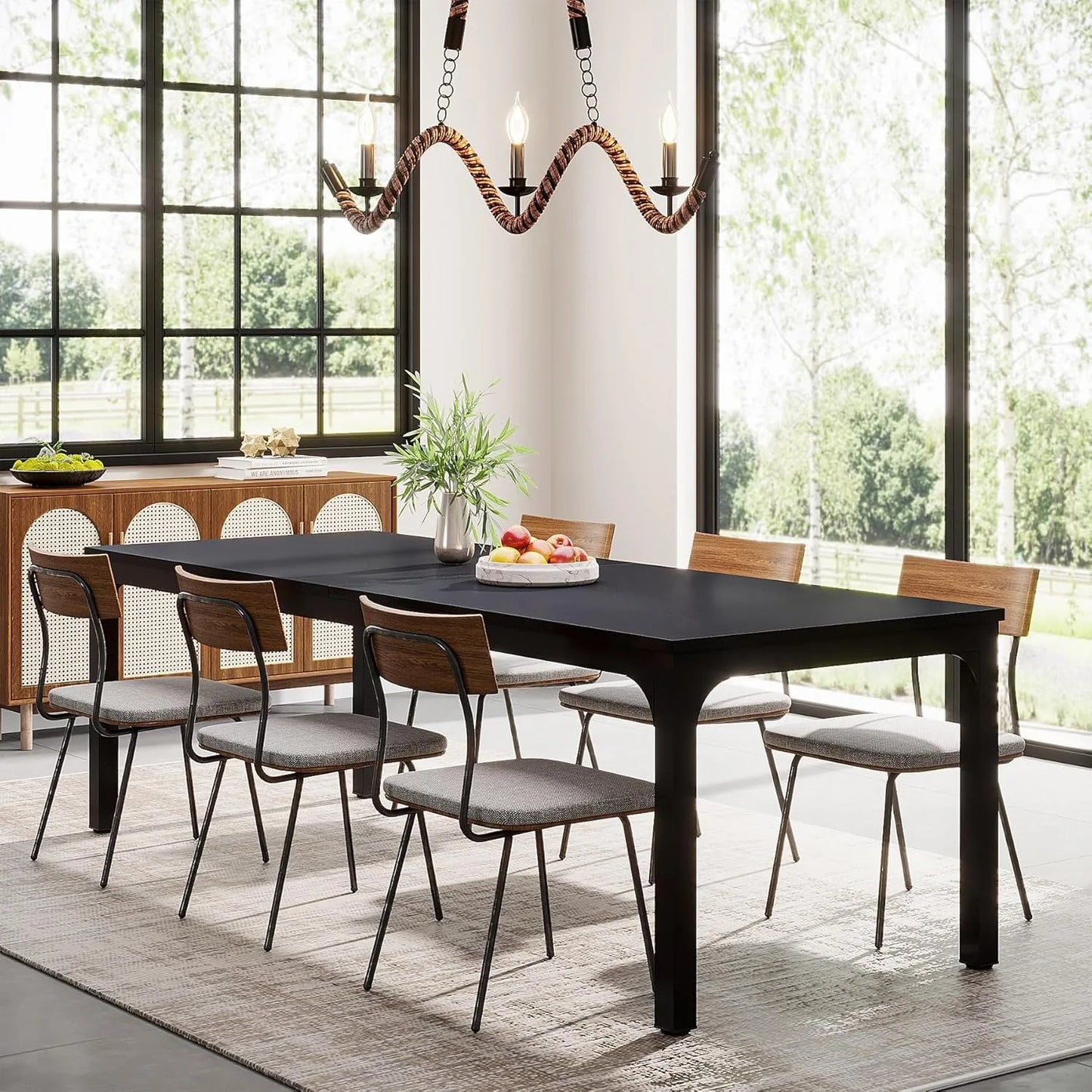LITTLE TREE Modern Wood Dining Table For Dining Room