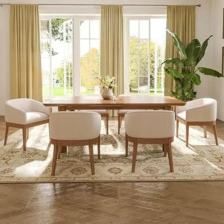 DAFIFY Washon Upholstered Dining Chairs Mid Century Set 4