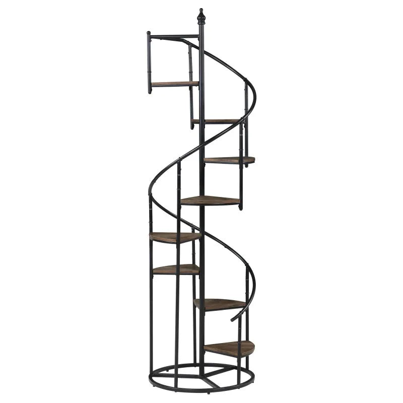 General Staircase Eight Rack Bookcase Spiral Steel Frame