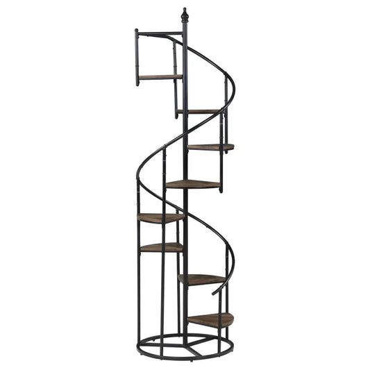 General Staircase Eight Rack Bookcase Spiral Steel Frame