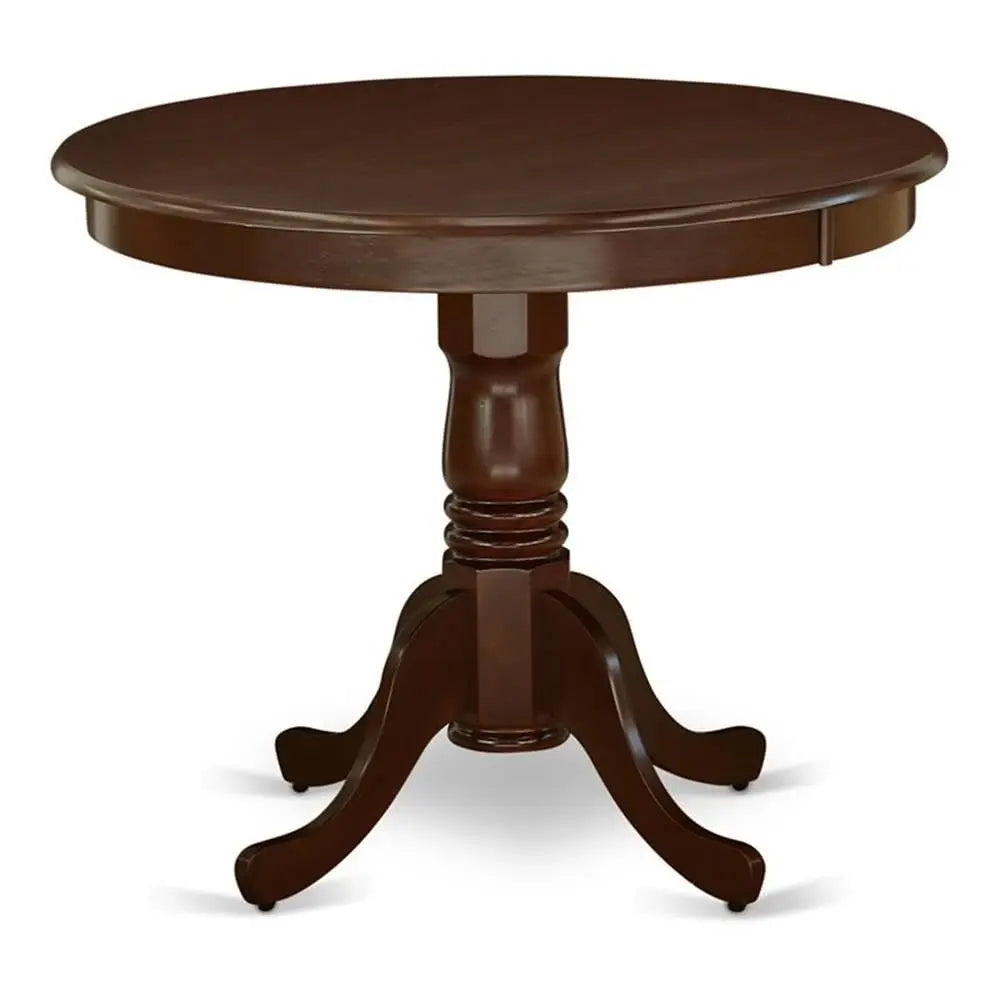 Antique Round Rubber Wood Dining Table