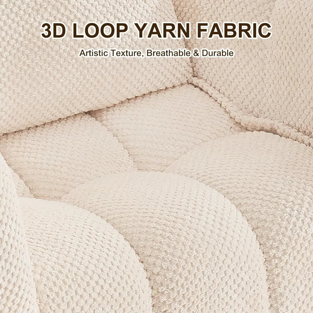 Pumpkin Shaped Accent Chair Upholstered Lounge Chair