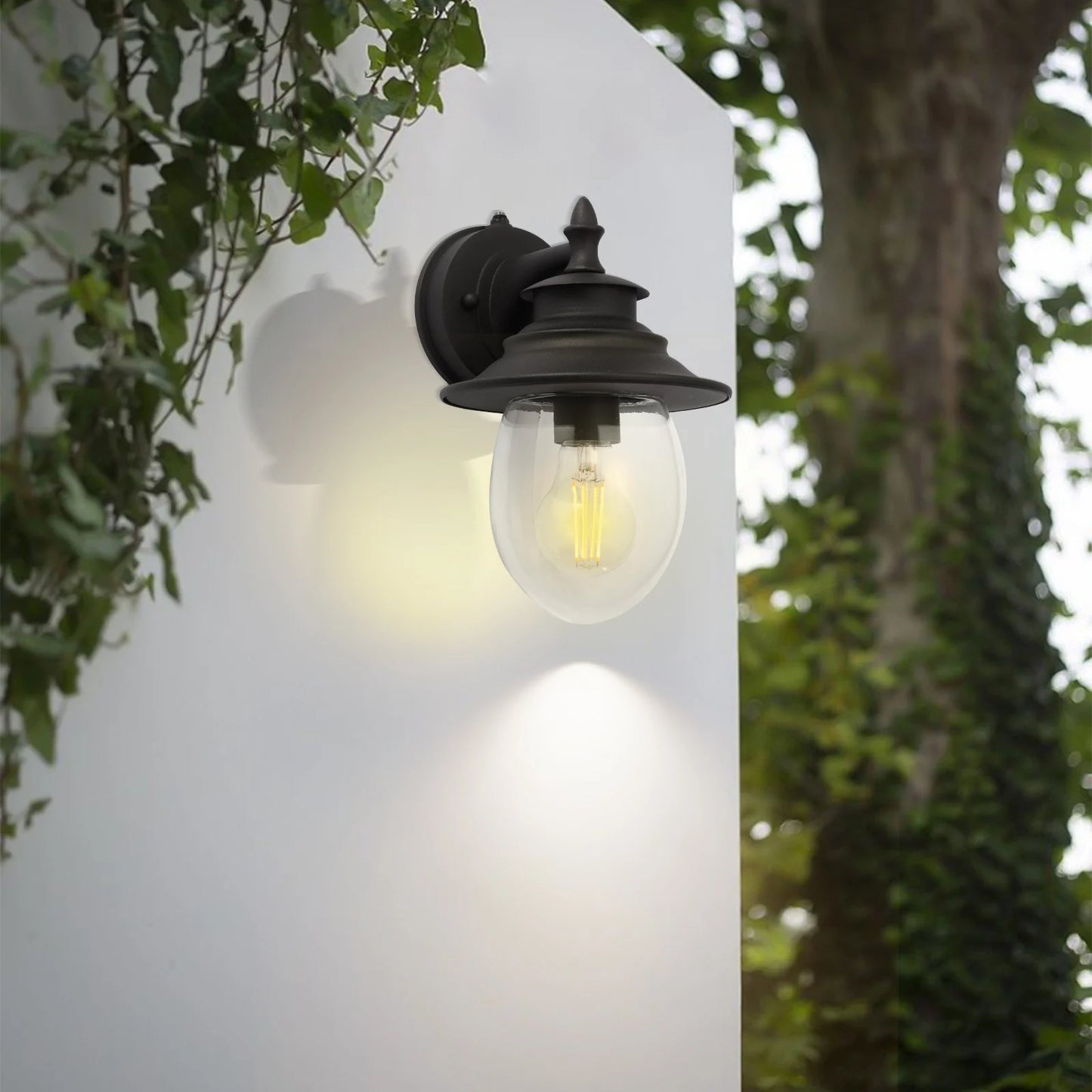 Outdoor Wall Light Sconce Dusk To Dawn Exterior Porch Lamp