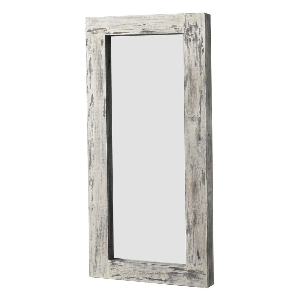 Dutrieux Solid Wood Leaning Wall Mirror