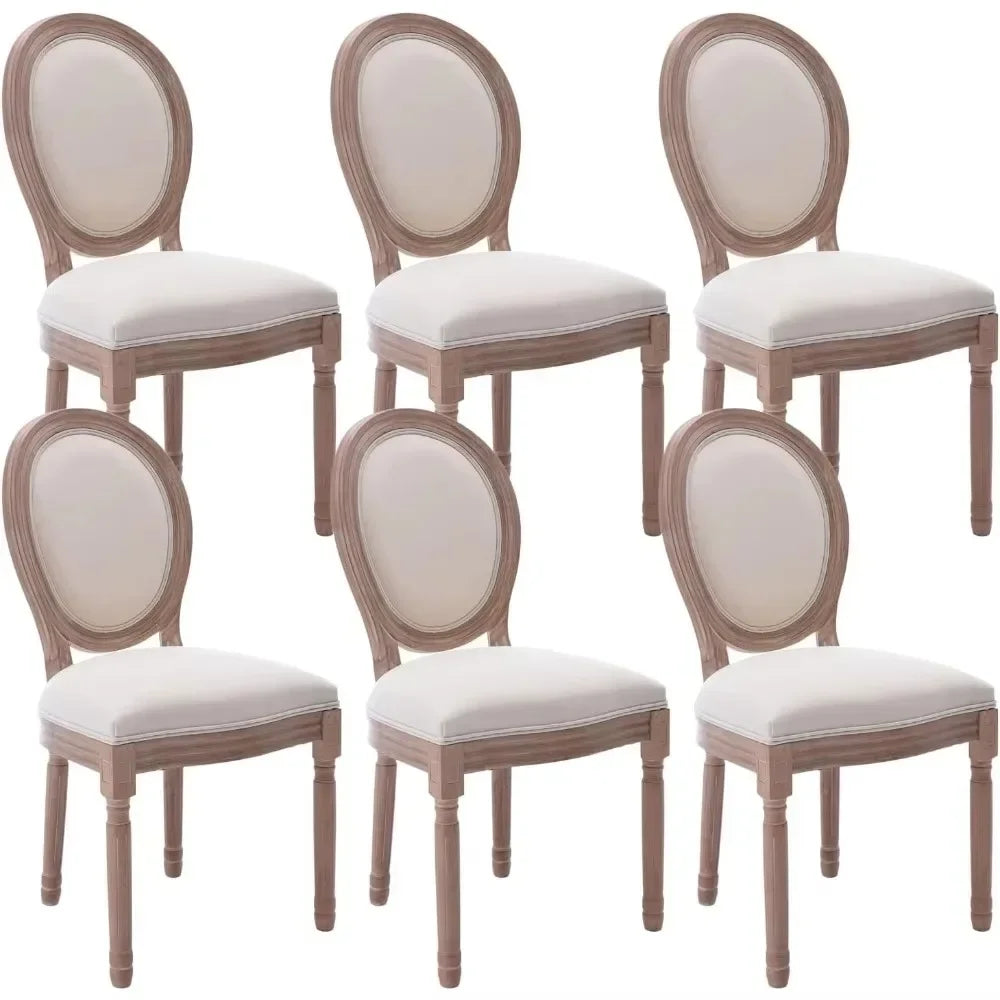 HUANZHUANG French Country Dining Chairs Solid Wood