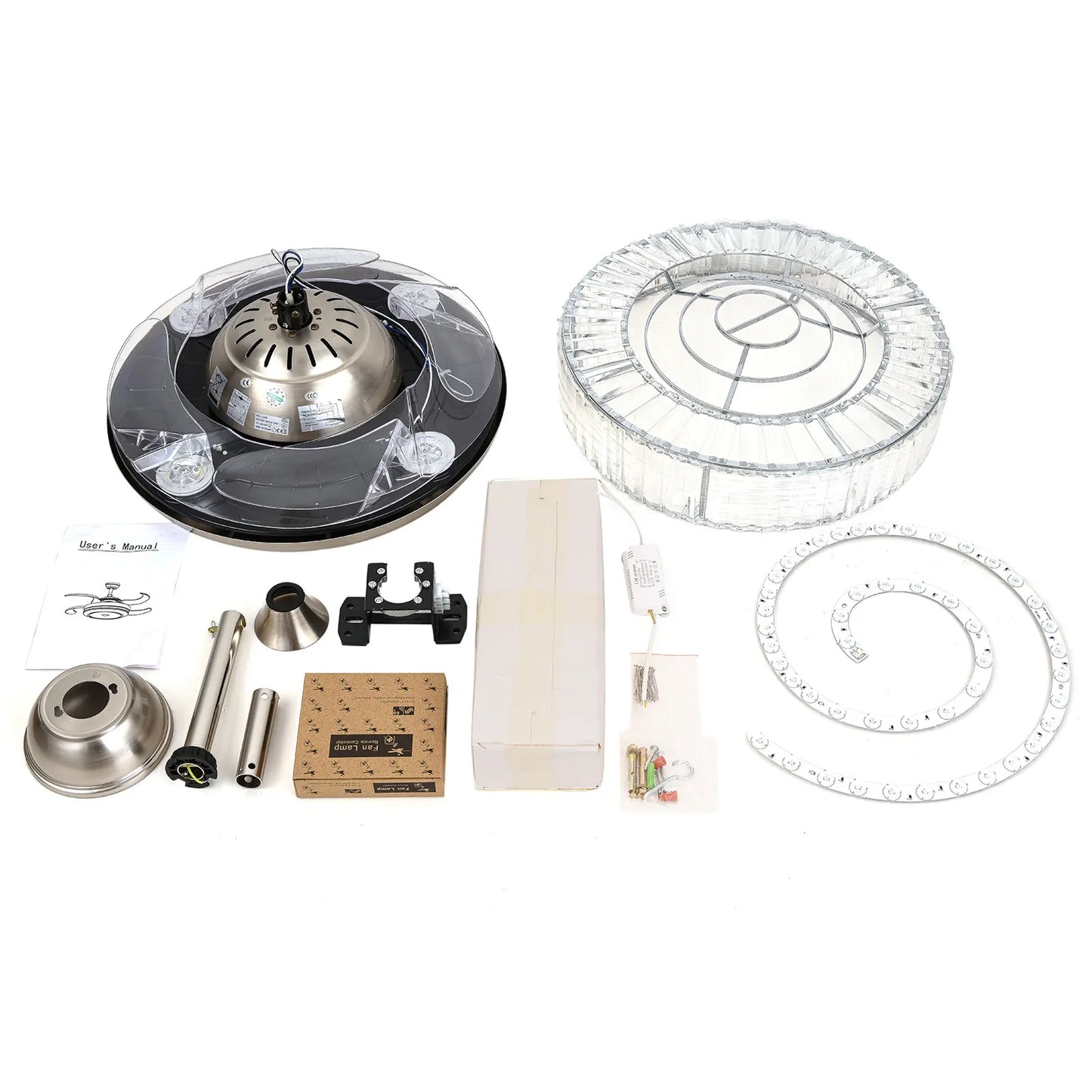 Modern Ceiling Fan With LED Light And Remote Control
