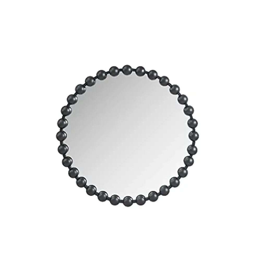 DUTRIEUX Marlowe Round Iron Framed Wall Mirror Home Accent
