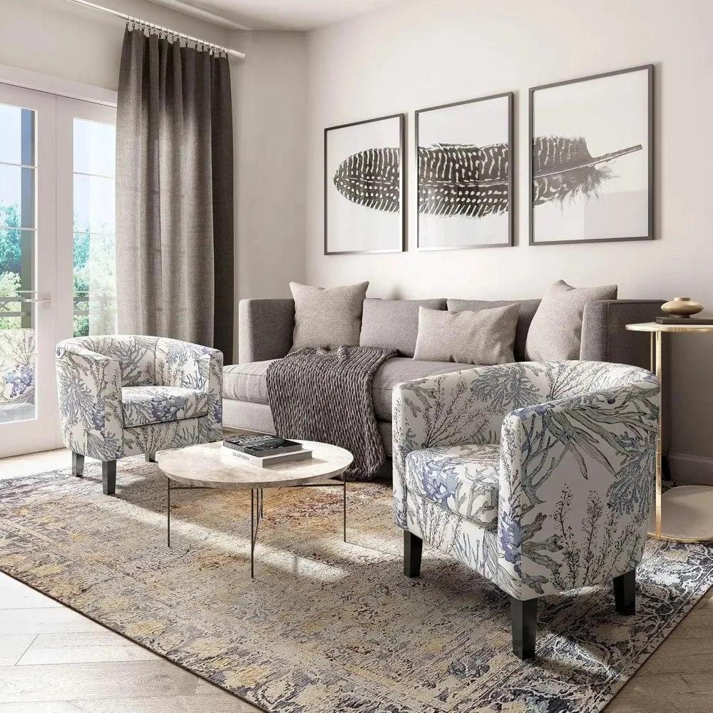 General Barrel Club Tub Accent Chairs For Living Room