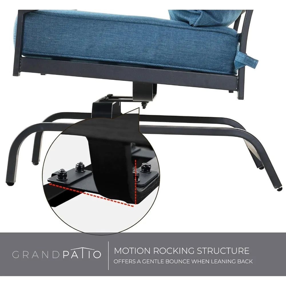 Outdoor Motion Conversation Furniture Set Coffee Table
