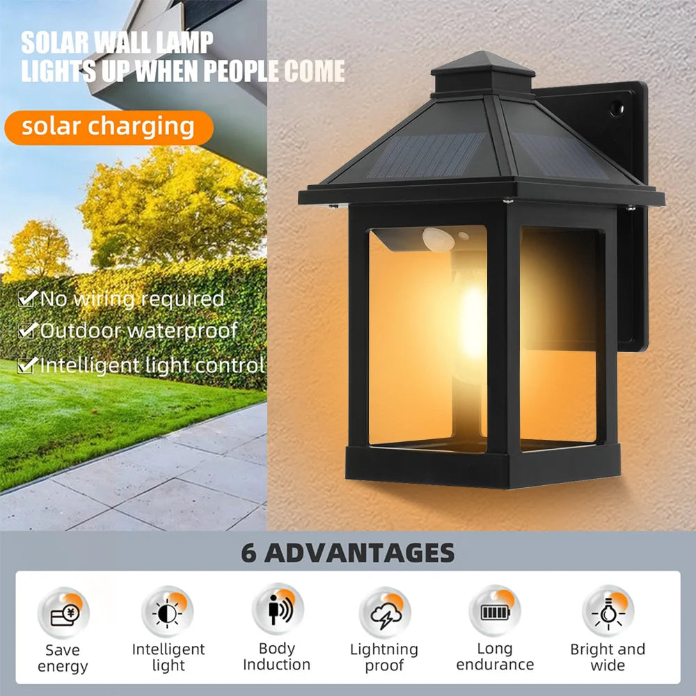 High-concerned Solar Wall Lamp Outdoor Waterproof Led Garden Light