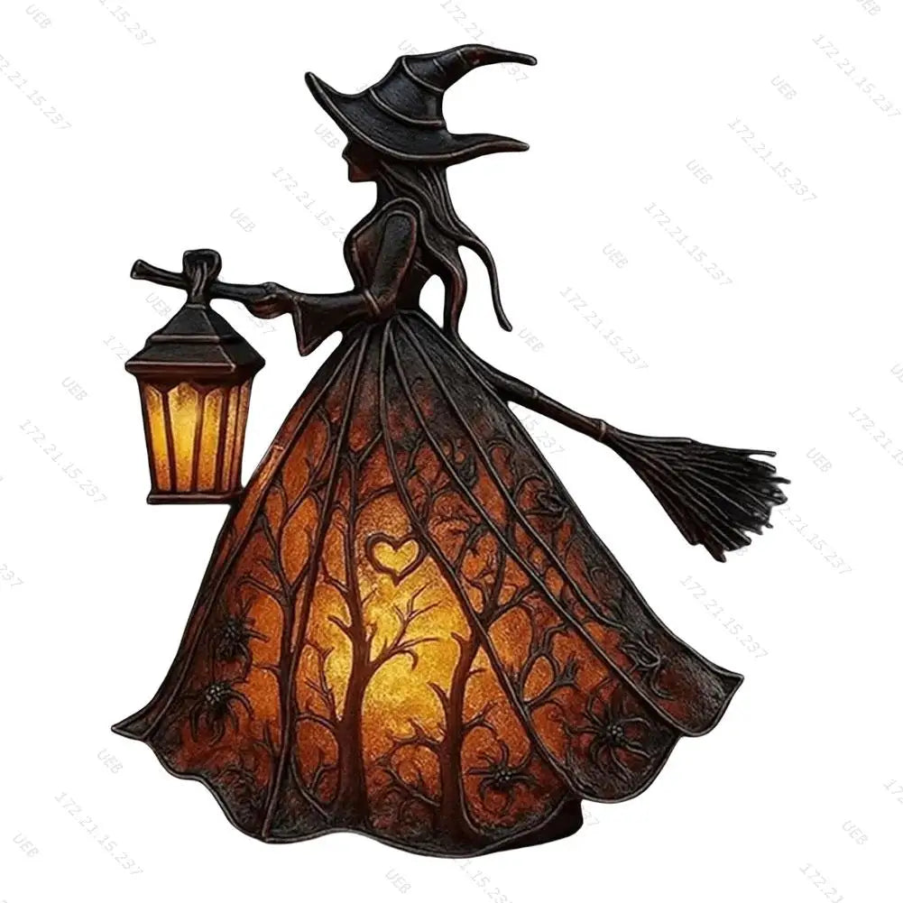 Alloet Gothic Witch Night Light Statue For Bedroom Decor